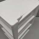 Gonice 3 Drawer Storage Organizer, White Plastic Drawer Storage, Small Desktop Organizer for Home, Office