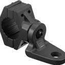 KEMIMOTO ATV Whip Mount, Heavy Duty Light Flag Mounts Fit for 0.875"/1"/1.125" Handlebar Rack Bar, Whip Light Mounting Bracket for ATV E-Bike Gocart- 360 Rotating Flag Hole, 1 Pack