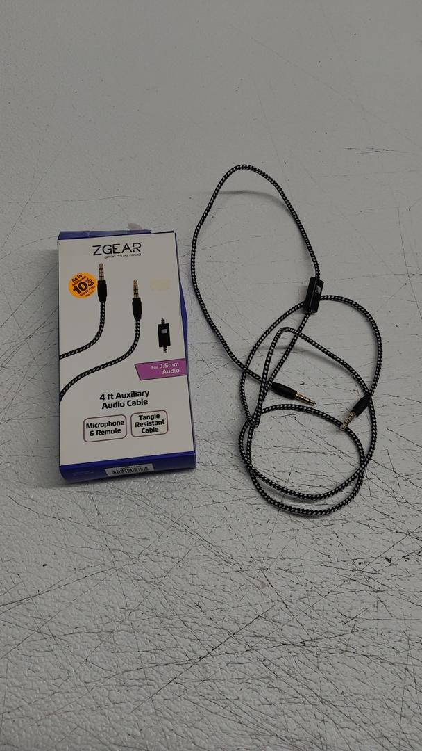 Z Gear 4ft Auxillary Audio cable For 3.5mm Audio