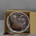 2 Pack 2.3 Gallons Wood Trash Can Wastebasket Natural Wood Round Wastebasket Small Trash Bin for Home, Office Under Desk, Kitchen, Bedroom, Den, Hotel, Room (Dark Wood,Wavy)