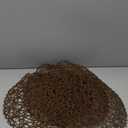IcosaMro Brown Round Placemats Set of 6 for Dining Table, 15 Inch Paper Woven Boho Decorative Tan Circle Place Mat for Wedding Christmas Thanksgiving Day Holiday Dinner, Tan Brown