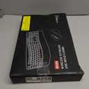 Wireless Keyboard and Mouse Combo, 2.4G Full Size Wave Keys Ergonomic Keyboard with Wrist Rest and 3-Level DPI Adjustable Wireless Ergonomic Mouse for Windows, Mac OS Desktop/Laptop/PC(Black)