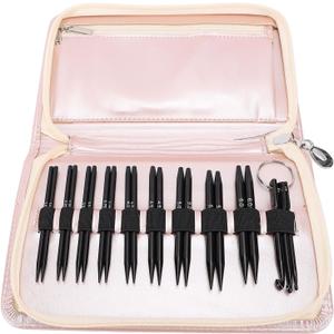 Circular Knitting Needles, 9 Pairs of Round Knitting Needle Set, 3mm - 6mm Interchangeable Knitting Needles with Storage Case for Blankets Scarves Sweaters, Ideal for Beginners