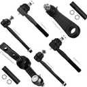 SCITOO 8pcs Front Suspension Kit Inner Outer Tie Rod End fit for Ford for F-150 for Expedition for F-250 for F-150 Heritage for Lincoln Navigator Blackwood with Idler Arm Pitman Arm