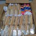 20 Set Wooden Hairbrush Painting DIY Kit, Wooden Hair Brush Bulk Wood Hairbrushes Hair Wood Hair Brush Custom Hair Hairbrush for Hand Painted Crafts Party