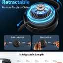 CAFELE Upgraded Retractable USB C Cable, 100W Multi Charging Cable, 3 in 1 Fast Charging Charger Cord with Type C/L/Micro USB Ports for Phone 16 15 14 Galaxy MacBook Pad, Travel for Multiple Devices
