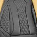 Coverado Seat Covers, Car Seat Covers Full Set, Black Car Seat Cover, Car Seat Covers Front Seats Back Seat Cover, Waterproof Car Seat Cushion, Leather Seat Covers Seat Protector Fit for Most Cars