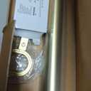 BlastHome Non-Adjustable Luxury Curtain Rods for Windows, 1 Rod Set, 3 1/2 foot Fixed Length, Brushed Gold