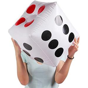 Warmtree 13" Jumbo Inflatable Dice, Pack of 2