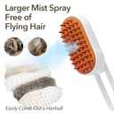 New 3-in-1 Cat Steam Brush With Enhanced Spray, Long Comb Steamy Brush for Shedding, Hair Remover, Cloud Care Water Comb for Long & Short Hair Indoor Cat and Dog (Purple)