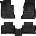 3W Floor Mats Fit for Benz E-Class 2017-2023 TPE All Weather Custom Fit Floor Liner for E300 E320 E400 E350 E63 E550, 1st&2nd Row Full Set Car Liners Black (Sedan Only)