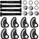 Camber Bolts Kit for Chevy Silverado 1500 2500 3500 GMC Sierra 1500 2500 3500 2WD 4WD; 4 Pcs Caster/Camber Alignment Bolt