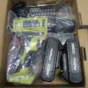 PULITUO'S 20V Cordless Drill/Driver, Electric Screwdriver - 2 Batteries, 30Nm, 21+1 Torque, 2 Speed, Keyless 3/8" Chase Drill with LED Light, Kit for Home (Green)