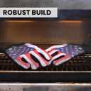 Grill Rescue Grilling Gloves 2.0 - Heat-Resistant Neoprene BBQ Gloves for Safe Grilling, Cooking, and Baking - Durable, One-Size-Fits-All - Version 2
