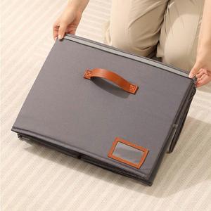  Collapsible Cube Bin Heather Grey Soft Storage Collection
