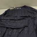 PRETTYGARDEN Womens Sweaters Spring 2026 Cable Knit Long Sleeve Crewneck Oversized Sweater Chunky Pullover Loose Outfits (Navy, XXL)