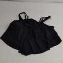 Women's Plus Size Ruffle Hem Bikini Top Spaghetti Strap Asymmetrical Swimsuit Tops 3XL