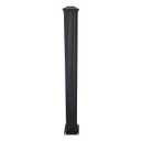 Aluminum Post Kit, Porch and Deck Railings, Railing Post, Textured Black Aluminum Line Post Kit, Made with Durable Black Textured Powder-Coat Finish(4 in. x 4 in. x 44 in.)