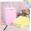 Skyygemm 32 Pcs Paper Gift Bags Bulk with Handle, 6.3 x 3.2 x 8.6 Inch Assorted Colors Kraft Goodie Candy Treat Gift Wrap Bags for Carnival Valentine Birthday Party Favor(Pastel Color)