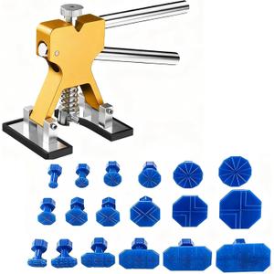 Car Body Dent Repair Removal Tool, Paint-Free Dent Repair Puller and 18 Label Hail Dent Suction Repair Tool - (1 Set)