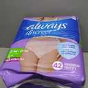 Always Discreet Adult Diapers for Women, Incontinence Underwear, Postpartum Essentials, Disposable Briefs, Max Absorbency, Bladder Leak Protection, Small/Medium, 84ct