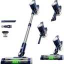 KIKETECH Cordless Vacuum Cleaner, Stick Vacuum Cleaners for Home, Handheld Vacuum Cleaners for Home for Pet Hair/Carpet/Floor (Sky Blue)