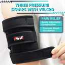 Hiball Triceps & Bicep Tendonitis Brace, Upper Arm Compression Sleeve for Women Men, Bicep Compression Sleeve & Wrap, Upper Arm Support Band for Pain Relief, Edema, Muscle Strains Tear Injury (Single)