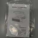 Vinyl Record Player with 2 Stereo Speakers Belt-Driven Vintage Turntables 3 Speed 3 Size Wireless Bluetooth Playback AUX-in RCA Out Headphone LP Vinyl Players Auto Stop Frosted Purple