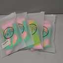 FloFit Non-Slip Pilates Socks for Women with Grips – Barre, Yoga, Workout, Studio Grip Socks – Toeless, Breathable, Anti-Skid, Pack of 4 (US, Alpha, One Size, Regular, Regular, Watermelon)