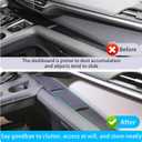 3PCS Center Console Panel Non-Slip Silicone Pad for Sienna Accessories 2021-2025,Central Control Panel Original Car Texture Cover for Sienna LE Limited Platinum SE XLE XSE