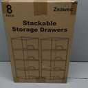 8 Pack Small Clear Stackable Acrylic Storage Boxes & Drawers