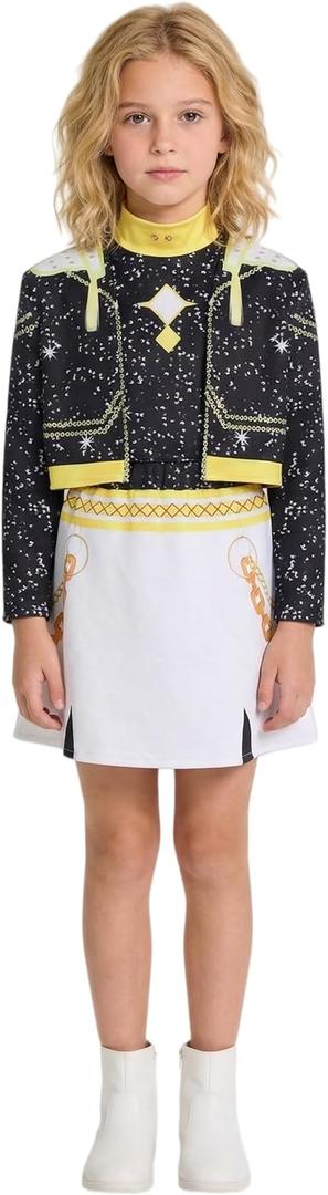 SAVITO Pop Idol Cosplay Costume Popular Singers Stage Costumes Children's Costumes Black A, Size: 5-6 Years/130CM