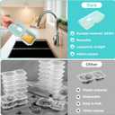 2Pcs Grab and Go Snack Containers Stainless Steel, Reusable Double Compartment Food Storage, Condiment Container with Lids - Perfect for Snacks, Dips, Travel, Camping & Takeout