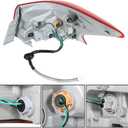 WFLNHB Right Side Tail Light Replacement for Nissan Sentra 2016 2017 2018 Rear Tail Light Brake Lamp Assembly NI2805108 265503YU0A Passenger Side