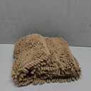 IMIKEYA Shaggy Non- Bath Mat Extra Thick Chenille Rug for Bathroom Absorbent and Machine Washable Camel Color for Comfort and Safety