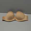 HACI Full Coverage Strapless Bra for Large Bust Contour Underwire Plus Size Convertible Multiway (40C, Pecan)