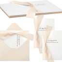 2 Pcs Wedding Day Card to Bride and Groom, with Bow Ribbon and Envelopes, 1 to My Bride and 1 to My Groom on Our Wedding Day Card(Light Nude)