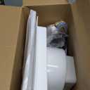 Kirumie Bathroom Exhaust Fan with Light, 110CFM Bathroom Fan with Light 20W 6000K, Quiet Vent with Lever Wire Connectors&Duct, 10 Inch Ceiling Mount Exhaust Fan for Home, Hotel, Office