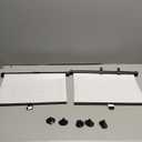 2 PCS Car Side Window Sun Shade, 15.6"17.8" Retractable Auto Window Shade Blocks Heat and UV Rays Glare Protection, Roller Sunshade Visor with Suction Cups, Car Accessories (White)