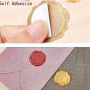 CRASPIRE 100pcs Dandelion Wax Seal Stickers Pink Decoration Stickers Retro Self Adhesive Envelope Sealing Label Decal for Wedding Invitation Envelope Decor Birthday Party Craft Scrapbook DIY
