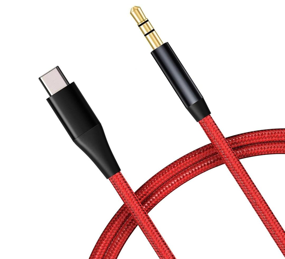 Aux Cable USB C to 3.5mm Audio Cord Compatible with Samsung Galaxy Tab Active5/Active 4 Pro, Car Stereo Aux-in Adapter Speaker Jack Wire Braided Type-C