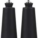 Le Creuset Signature Stoneware Oil & Vinegar set, 10 oz. each, Black Onyx