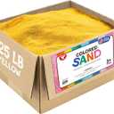 Hygloss Colored Sand for Crafts – 25 lb, Yellow – Vibrant Colorful Fine Sensory Play Sand Art Kits for Kids – Classroom Activities for Children 3 4 5 6 7 8 9 10 11 12 – Safe for Ages 3+