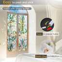 Rainbow Privacy Film with Cutting Line, 3D Decals Stained Glass Window Clings, Static Cling Window Sticker, Suncatcher, 17.5" x 157.4"