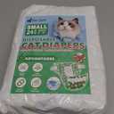 Pet Soft Disposable Cat Diapers - Diaper for Female & Male Cats, Puppy Doggie Diapers for Female Dogs with Adjustable Foam Tail Hole, Small (24Pcs, GN Flowers)