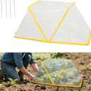 1Pcs Garden Row Accelerator Plants Cover, 32.2" X 13" X 14.1" Foldable Raised Garden Bed Cover, Vegetable Row Cover, Planting Protector,Greenhouse Cover Kit for Your Gardens(1pcs)
