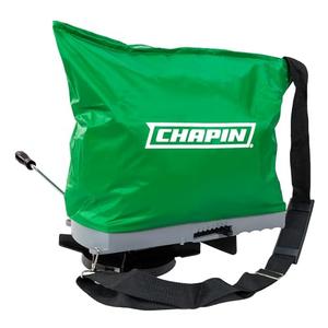 Chapin 84700G Spreader, Lawn and Garden, 25Lbs, Grass Seed, Fertilizers, Granular Material, Handheld, Bag Seeder, Waterproof, 6 Settings, Enclosed Gears, Rear Baffle, Adjustable Gravity Flow