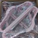 Kids Hangers Velvet 50 Pack-14 Inch,Kids Hanger for Clothes,Baby Clothes Hanger Non Slip,Sturdy Infant/Toddler Hangers Pink Hanger