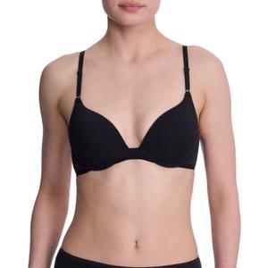 Natori Women's Bliss Cotton Convertible T-Shirt Bra ((36) 36DD, Black)