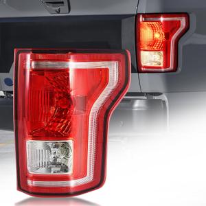 Tail Lights Assembly Compatible with 2015 2016 2017 Ford F-150 Right Passenger Side Rear Light Brake Lamp Taillights with Bulbs, Replace FL3Z13404A